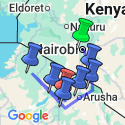 Google Map: Kenya and Tanzania Adventure