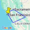 Google Map: Northern California with Yosemite National Park