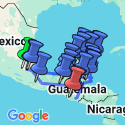 Google Map: Mexico City to Guatemala