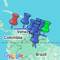 Google Map: Cayenne To Cartagena Via The Guianas & Venezuela Overland Expedition