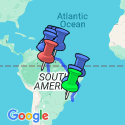 Google Map: Rio De Janeiro To Manaus Via The Guianas Group Overland Expedition