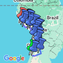 Google Map: Santiago To Lima Overland Expedition