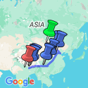 Google Map: Ulaanbaatar To Kathmandu Overland Expedition
