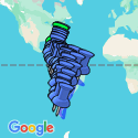 Google Map: Cartagena To Rio De Janeiro
