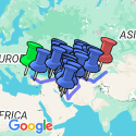 Google Map: Istanbul To Almaty Overland Group Tour