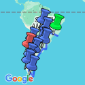 Google Map: Rio De Janeiro To Santiago Overland Group Tour