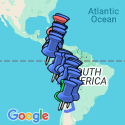 Google Map: Santiago To Cartagena Overland Group Tour