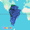 Google Map: South America Encompassed Overland Group Tour