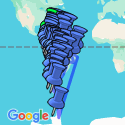 Google Map: South America Encompassed Overland Group Tour
