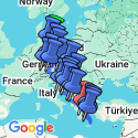 Google Map: Splendours of Central Europe, Balkans and Greece