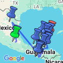 Google Map: Grand Tour Mexico, Guatemala en Belize