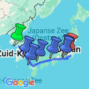 Google Map: Highlights Zuid-Korea en Japan