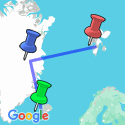 Google Map: Arctic Highlights Northbound