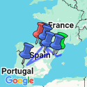 Google Map: Catalonia and the Basque Country and Eclipse