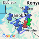 Google Map: African Safari: Kenya and Tanzania