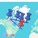 Google Map: Across the North Atlantic: Iceland, Greenland & Labrador