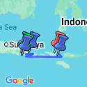 Google Map: Bali to Flores: Trails, Tribal Villages & Dragon Lagoons