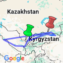Google Map: The Stans: The Ultimate Adventure through the Silk Road