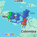 Google Map: Central and South American Adventure: From Costa Rica to Colombia