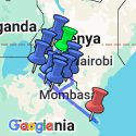 Google Map: East Africa: Kenya, Tanzania & Zanzibar's Beaches