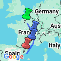 Google Map: France to Spain: A Cultural Crossing