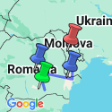 Google Map: Heart of the East: Romania & Moldova Adventure