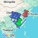 Google Map: Southern China Highlights: Hong Kong to Shanghai