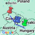 Google Map: Budapest to Prague Adventure