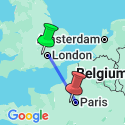 Google Map: London & Paris