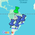 Google Map: Brazil, Argentina & Chile Unveiled with Brazil's Amazon