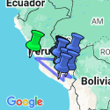 Google Map: Mysteries of the Inca Empire with Peru's Amazon & Arequipa & Colca Canyon