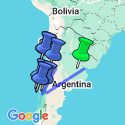 Google Map: Cruising Patagonia with Buenos Aires, Bariloche & Santiago