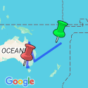 Google Map: Classic Australia with Fiji