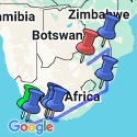 Google Map: South Africa: From the Cape to Kruger