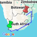 Google Map: South Africa: From the Cape to Kruger