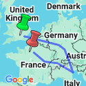 Google Map: Seven Countries, Venice & Paris