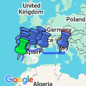 Google Map: Spiritual Highlights of Iberia, Lourdes & Italy - Faith-Based Travel