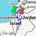 Google Map: Biblical Israel with Jordan - Faith-Based Travel - Protestant Itinerary
