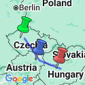 Google Map: Prague, Vienna & Budapest