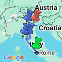 Google Map: Rome, Florence & Venice