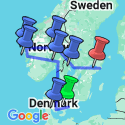 Google Map: Focus on Scandinavia