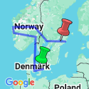 Google Map: Focus on Scandinavia