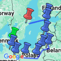 Google Map: The Baltic States & Scandinavia
