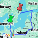 Google Map: The Baltic States & Scandinavia