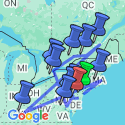 Google Map: Eastern US & Canada Grand Vacation
