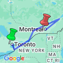 Google Map: Ontario & French Canada