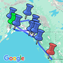 Google Map: Alaska & the Yukon with Alaska Cruise