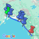 Google Map: Grand Alaskan Adventure with Alaska Cruise