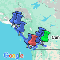 Google Map: Heart of the Canadian Rockies with Calgary Stampede & Alaska Cruise