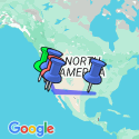 Google Map: Coastal California & Yosemite